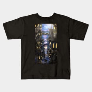 Medieval Water City Kids T-Shirt